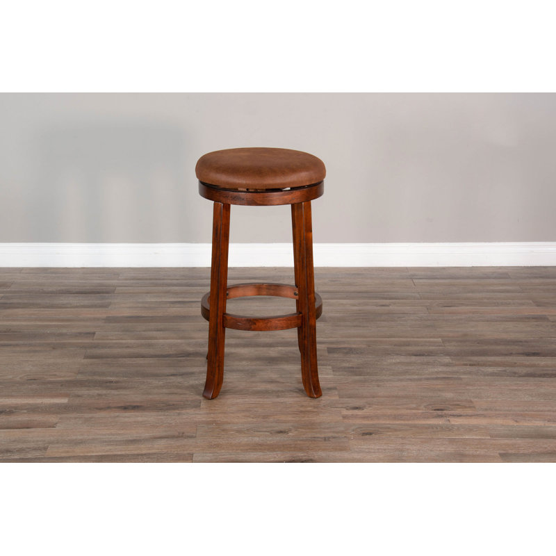 Sears Swivel Upholstered Counter Stool, Dark Chocolate, Bar Stool (30" Seat Height)