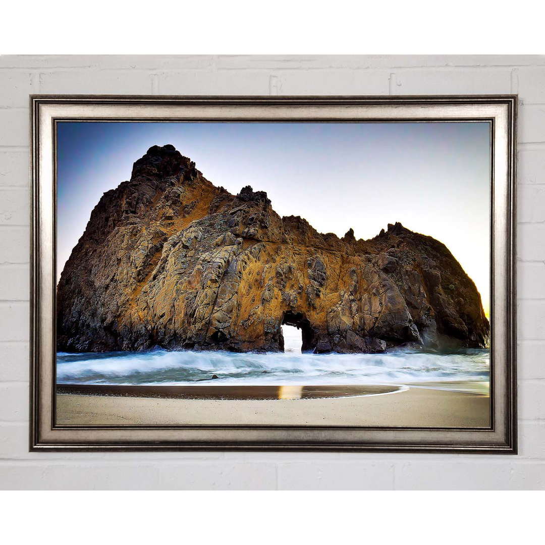 Pfeiffer Beach Gerahmter Druck Wandkunst