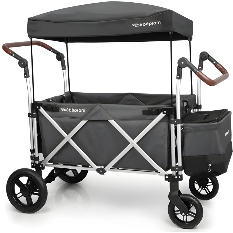 Sacs et rangement pour chariot multifonction Bebepram, Gris