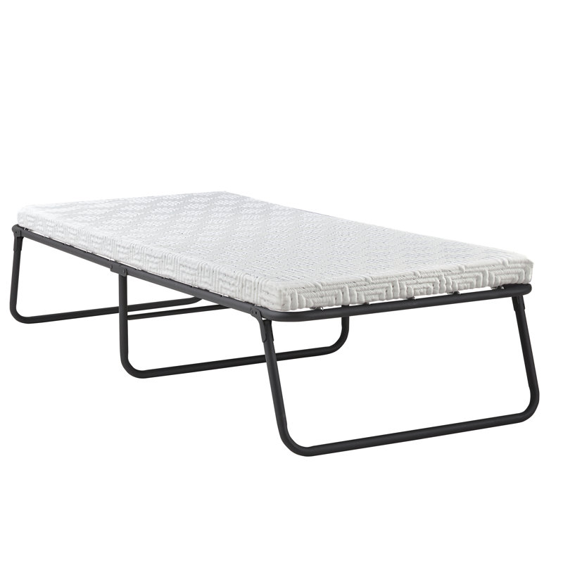 Twin Foldaway Metal Frame Guest Bed with GelLux Foam Mattress