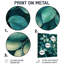 Emerald Green Leaves Lush Layers I - Impression de feuilles sur métal-897302784
