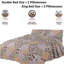Cotton Blend Floral Bedspread with Pillowcases-109478385
