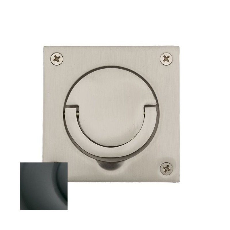 Spindle Solid Ring Pull Plate, Oil Rubbed Bronze, 8.6" H x 5.7" W x 5.3" D