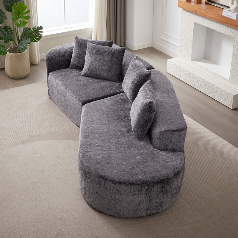 Canapé modulaire surdimensionné confortable avec sièges très profonds, coussins moelleux et structure robuste pour une détente et des rassemblements ultimes