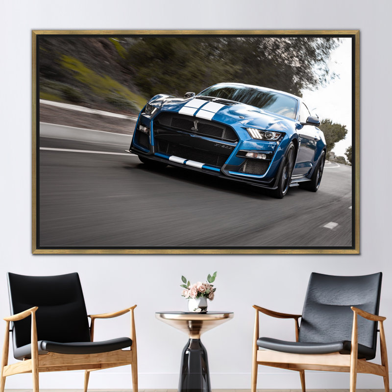 Print on Canvas, Framed Print without Mat, 40 cm H x 60 cm W, Gold