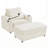 Versatile Convertible Sofa Chair with Ottoman and Storage for Small Spaces-503981705