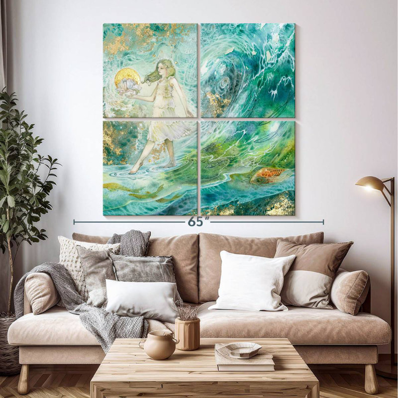 Kelan Wave Walker, 50" H x 50" W