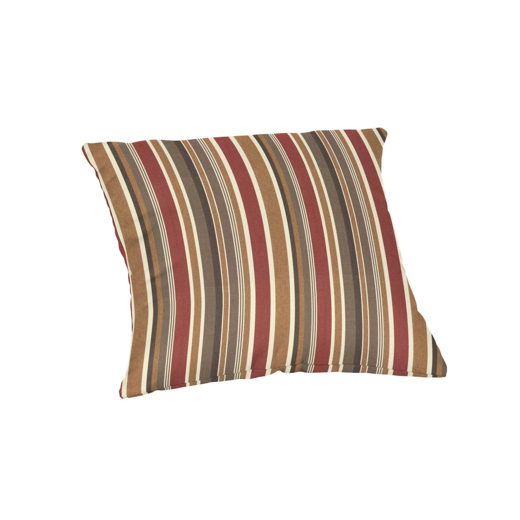  Outdoor Square Pillow Cover & Insert, 20"H x 20"W, Brannon Redwood Sunbrella®