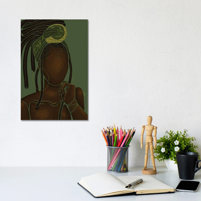 Natural by Colored Afros Art - Wrapped Canvas Print, 30.48cm H x 20.32cm W x 1.905cm D