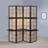 Tan And Cappuccino 4-Panel Folding Screen