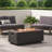 40" Outdoor 40,000 BTU Rectangular Mgo Concrete Propane Fire Pit,Tank Cover Not Included-865749483