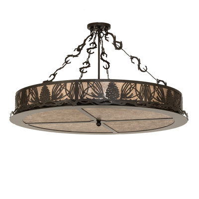 Mountain Pine Semi Flush Mount