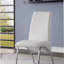 Ensemble de 2 chaises d'appoint en cuir synthétique et finition chromée-886031307
