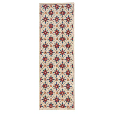 Suspension murale brodée 100% soie 19 x 55 po. Chemin de table. Décoration murale Boho. Nappe décorative