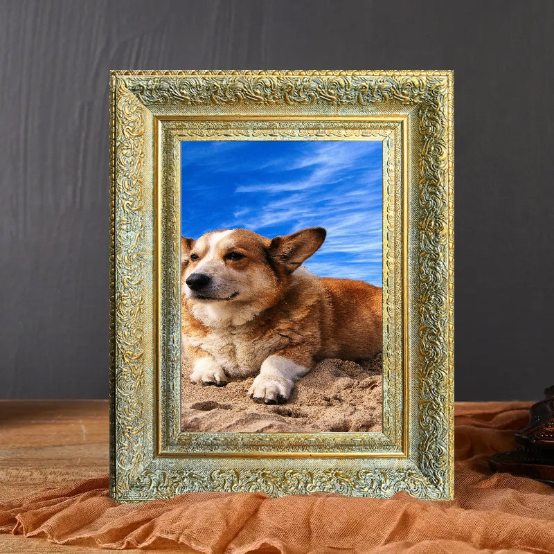 11" x 14" Antique Gold 1PC Portrait Picture Frame for Everyday Photo Display, 11" W x 14" H, Antique Gold, 1