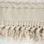 Coussin lombaire tressé à franges en macramé-101178597
