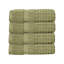 Ensemble de 4 serviettes Willow - 100% coton peigné, qualité supérieure 630 g / m², vert, ultra doux et très absorbant (4 serviettes à main)-501306310-501306312