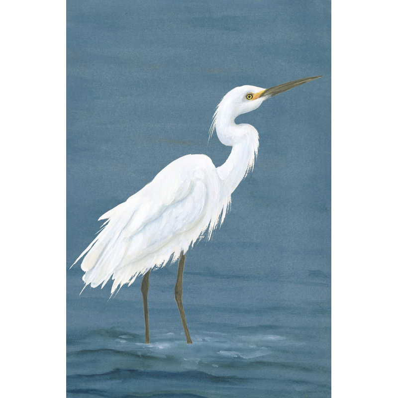 «Aalayah Wading Egret I on Canvas» par Michael Willett, reproduction, L 8 po x H 12 po