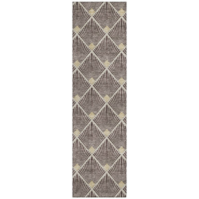 Washable Geometric Indoor / Outdoor Rug