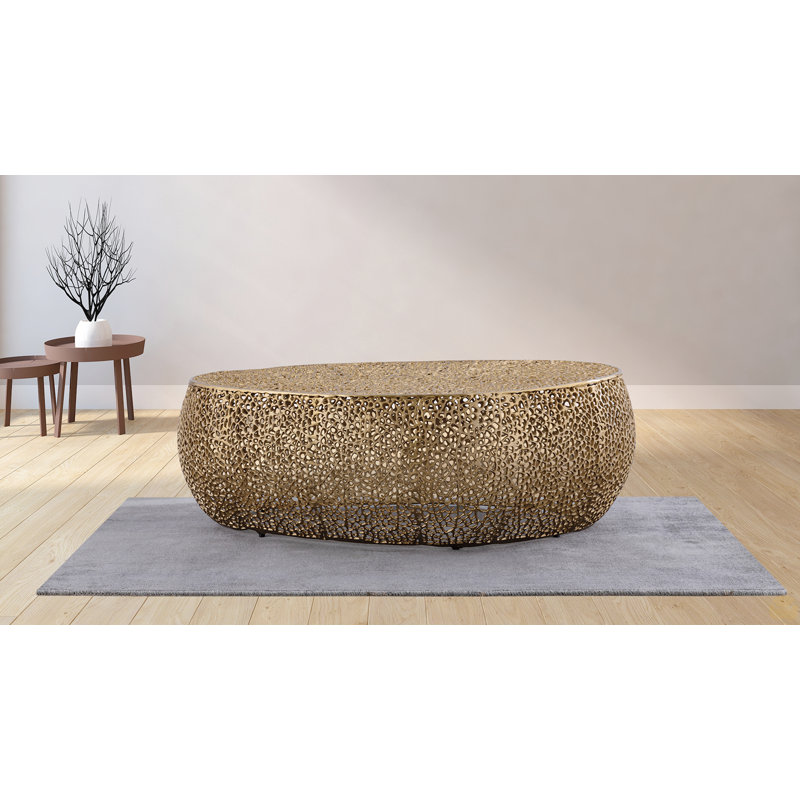 Table basse ovale