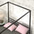 Toulouse Metal Platform Bed frame with Canopy Frame-59905135-59905130