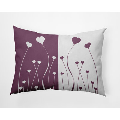 Floral Reversible Throw Pillow