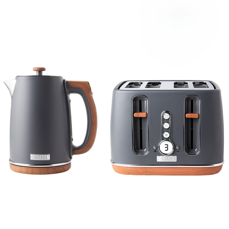 HADEN 1.7L Stainless Steel Kettle, Gray