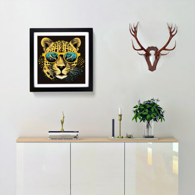 Cheetah Retro No.2 - Framed Print