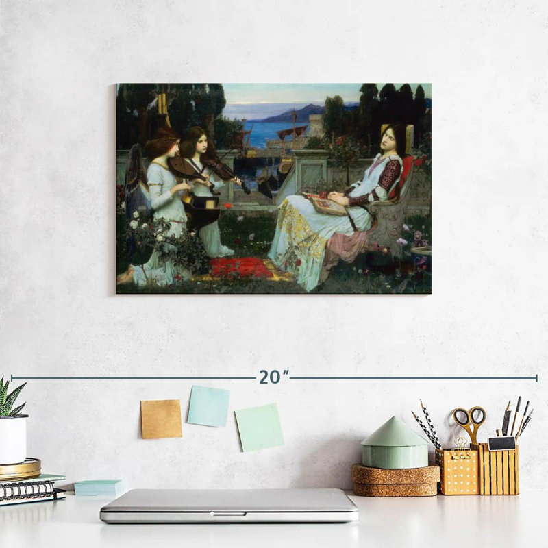 Adella Saint Cecilia, 8" H x 12" W