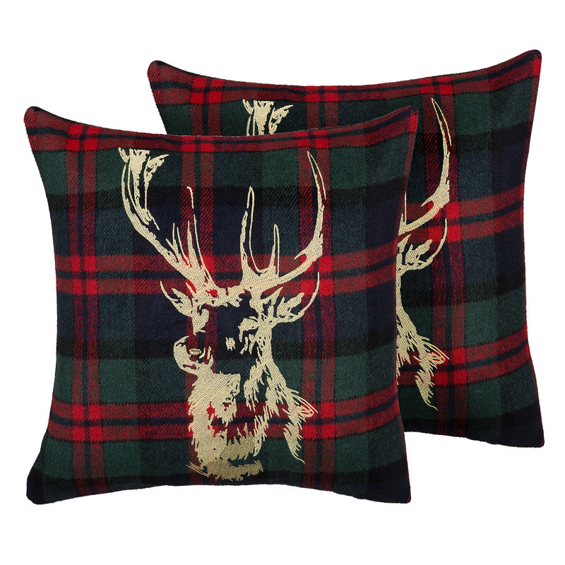 Neely Plaid Square Cushion