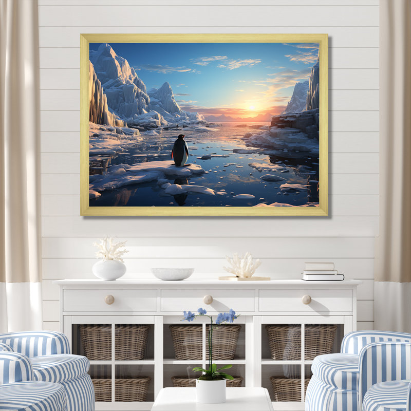 Pionniers des neiges, Cadre photo doré simple, H 16 po x l 32 po x P 1 po