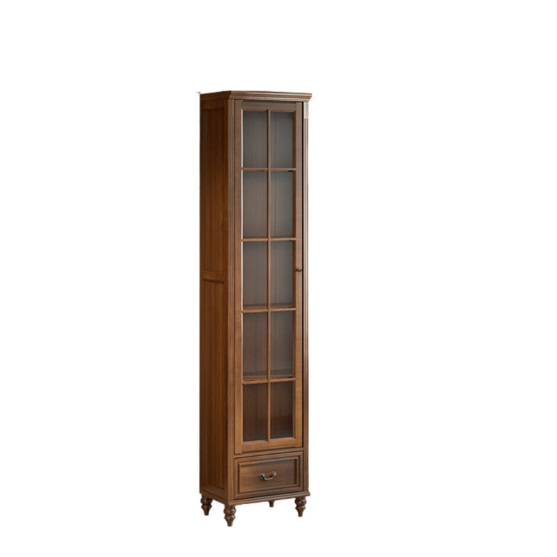 American retro style solid wood bookcase