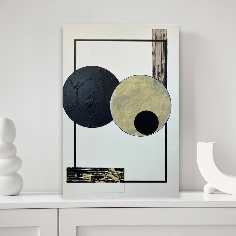 Art contemporain contemporain abstrait, H 12 po x l 8 po