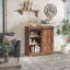 Buffet armoire café avec porte de grange coulissante