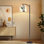Lampe sur pied arc avec abat-jour réglable Highland Cow Playful Question Are You Pooping Farmhouse