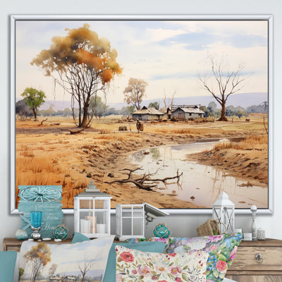 Beige African Safari Landscape I - Africa Wall Art