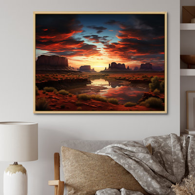 Native Art Ancestral Landscape II, reproduction d'art sur toile
