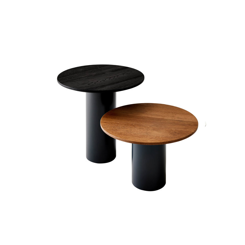 Mush Solid Wood End Table, Cognac, 12.5" H x 19.75" W x 19.75" D