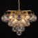 Yader 8 - Light Dimmable Tiered Bubble Chandelier with Textured Globe Glass