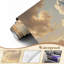Papier peint adhésif Boho Golden Cumulus Clouds Soft Sunset Sky Warm Light Dreamy Wall Wallals-1961030025