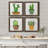 " Boho Cacti I " 4 - Pieces-135918737-135966970-135966721
