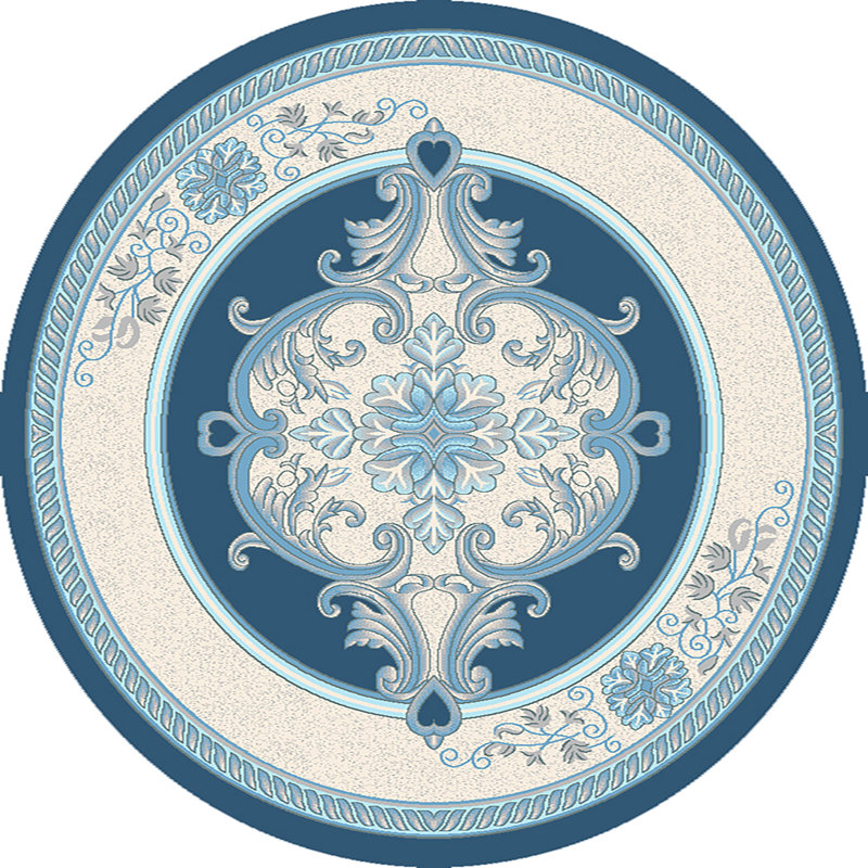 Ramsel Performance Oriental Indoor Rug, Round 7'9"