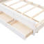 Lit simple superposé simple avec lit gigogne simple, lit superposé séparable avec tiroirs pour la chambre à coucher - Blanc-1818301540