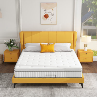 Hybrid Mattress,Memory Foam Hybrid  Springs Mattresses, Medium Feel Mattress For Pressure Relief