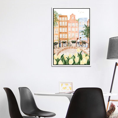 Amsterdam In The Spring by Sabina Fenn - Painting on Canvas