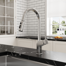 Blenzia Pull Down Kitchen Faucet, Stainless Steel Kitchen Sink Faucet With Single Handle