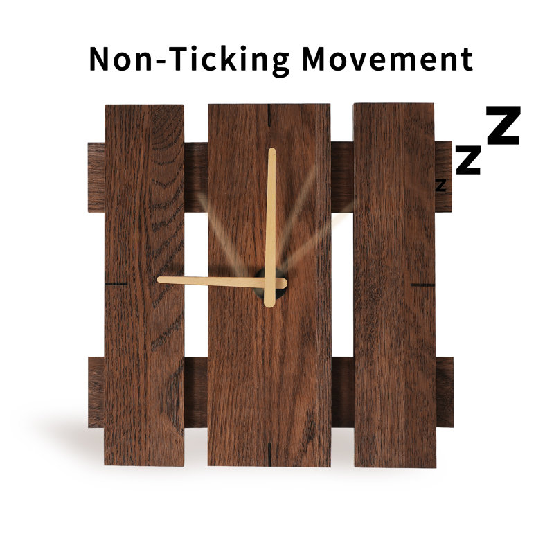 Solid Wood Analog Wall Clock