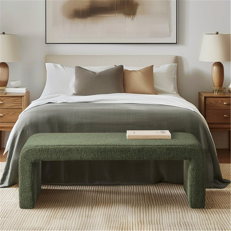 Banc moderne rembourré avec cascade moderne Boucle