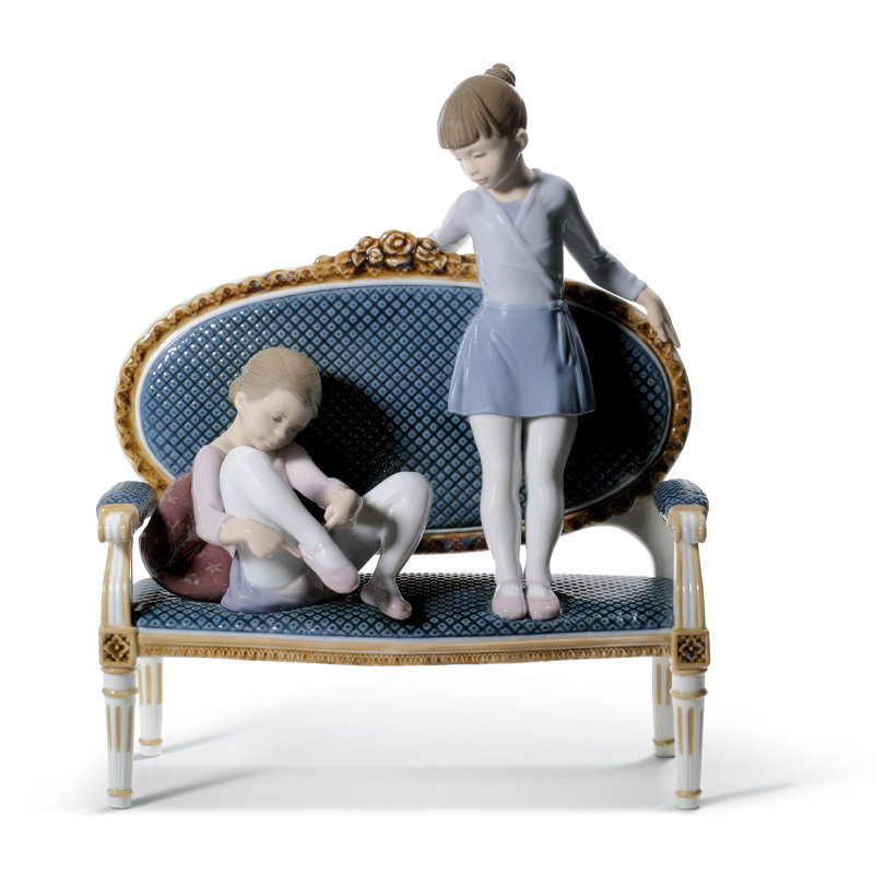 Ready for Practice Ballet Girls Figurine