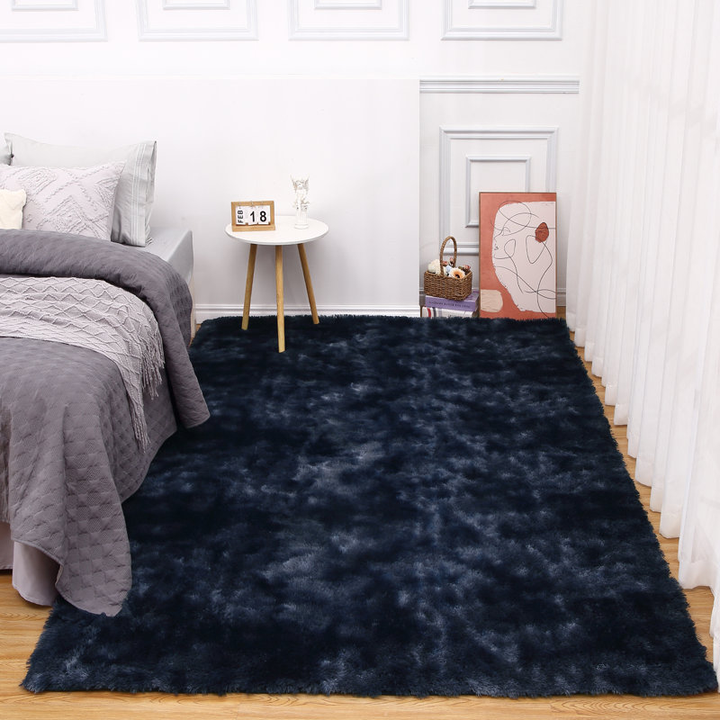 Shag Area Rugs Tie-Dyed Plush Fuzzy Rugs for Living Room, Ultra Soft Fluffy Furry Rugs for Bedroom, Indoor Carpet Nursery Rugs for Kids Room Home Decor